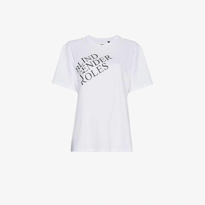 Shop Blindness Blind Gender Roles T Shirt In White