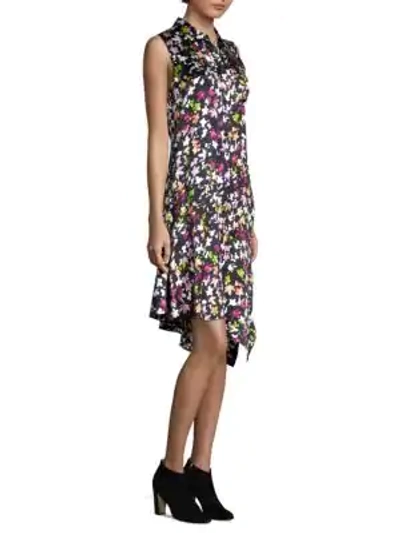 Shop Equipment Tira Silk Shift Dress In Eclipse Multi