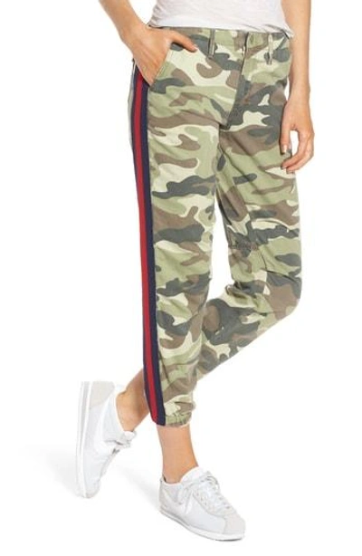 Shop Mother The Misfit Crop Pants In Camouflage