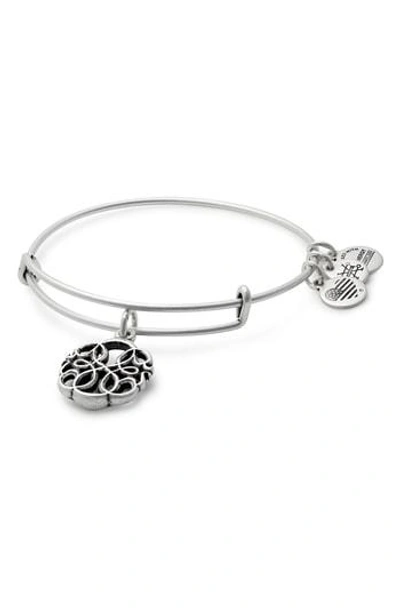 Shop Alex And Ani Path Of Life Adjustable Wire Bangle (nordstrom Exclusive) In Russian Silver