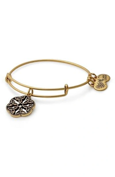 Shop Alex And Ani Endless Knot Bracelet In Russian Gold