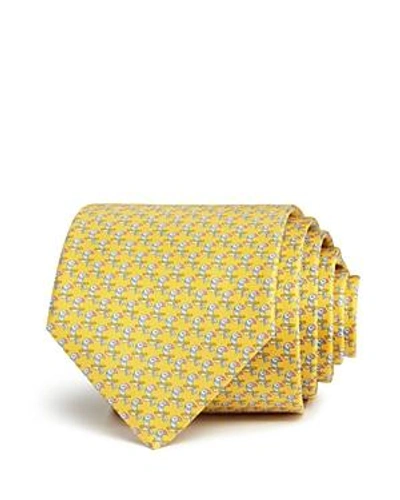 Shop Ferragamo Toucans Classic Tie In Yellow