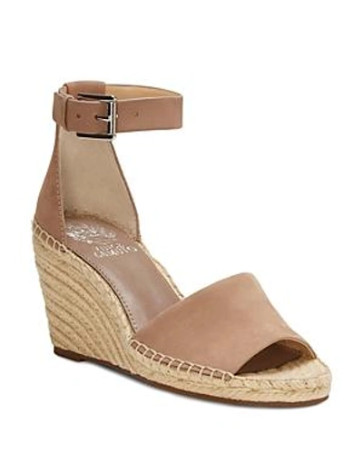 Shop Vince Camuto Women's Leera Suede Espadrille Wedge Sandals In Light Brown