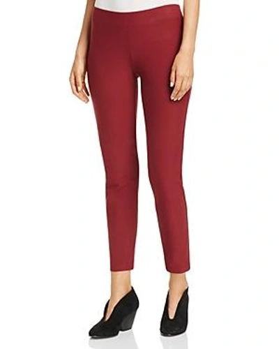 Shop Eileen Fisher Skinny Knit Ankle Pants In Deep Catalina