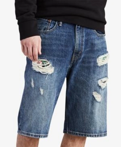 Shop Levi's Men's 569 Loose-fit Shorts In Dirty Rigid