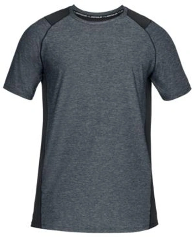 Shop Under Armour Men's T-shirt In Black/stealth Grey
