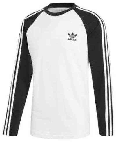 Shop Adidas Originals Adidas Men's Originals Colorblocked Long-sleeve T-shirt In Black
