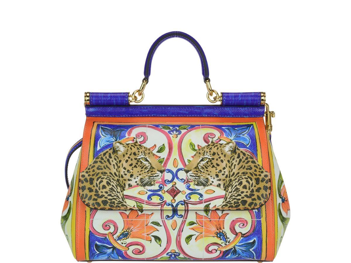 Dolce & Gabbana Medium Sicily Bag In Multicolor | ModeSens