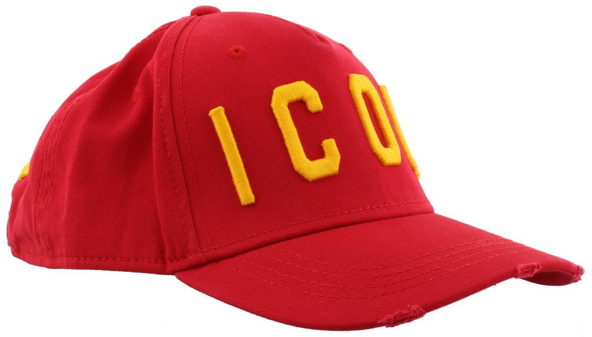 dsquared cap icon red