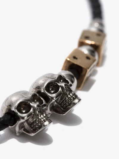 Shop Alexander Mcqueen Skull And Dice Necklace In Black Mix
