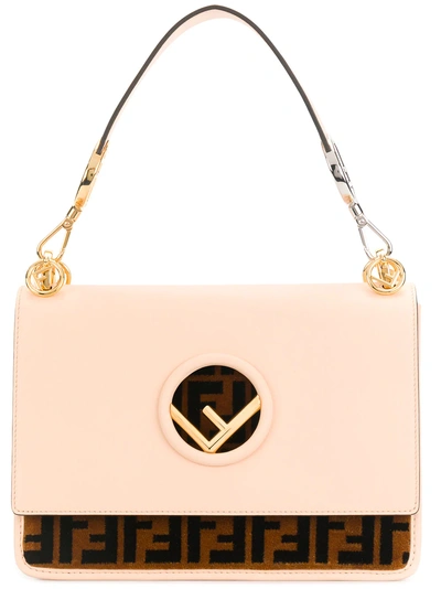 Shop Fendi Kan I F Shoulder Bag - Neutrals