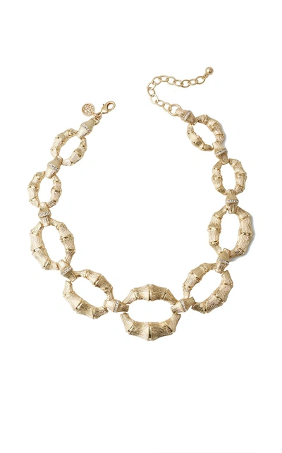 Shop Lilly Pulitzer Bamboom Bamboo Link Necklace In Gold Metallic