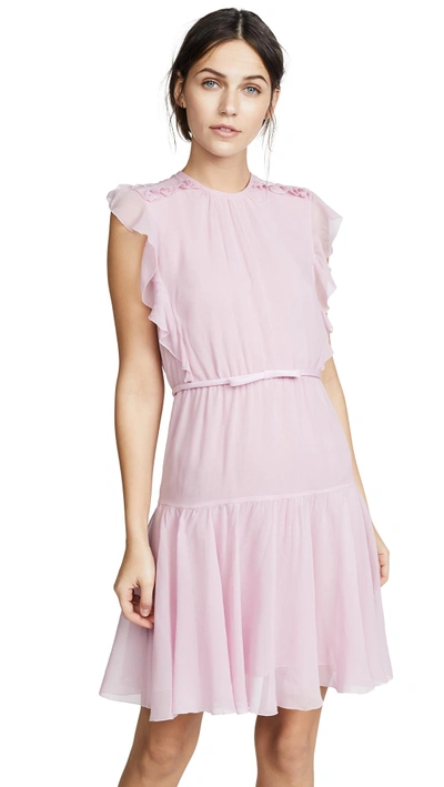 Shop Giambattista Valli Sleeveless Pink Dress In Rosa