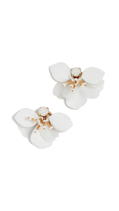 Shop Kate Spade Vibrant Life Leather Statement Studs In White Multi