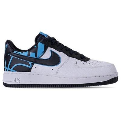 Shop Nike Men's Nba Air Force 1 '07 Lv8 Casual Shoes, White/blue