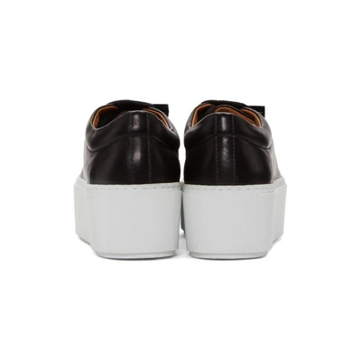 Shop Acne Studios Black And White Drihanna Nappa Sneakers In Blk/white
