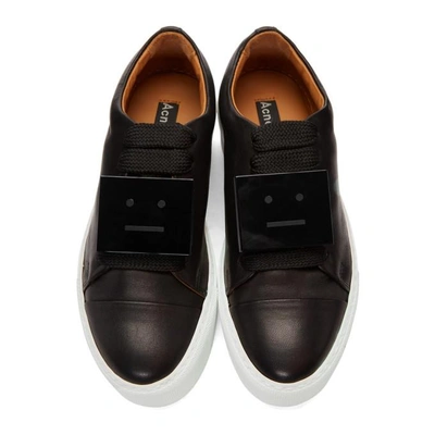 Shop Acne Studios Black And White Drihanna Nappa Sneakers In Blk/white