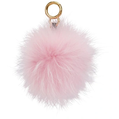 Shop Fendi Pink Bag Bugs Keychain