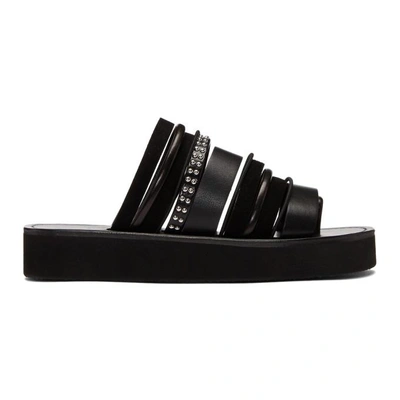 Shop 3.1 Phillip Lim / フィリップ リム Black Eva Multi Stripe Sandals