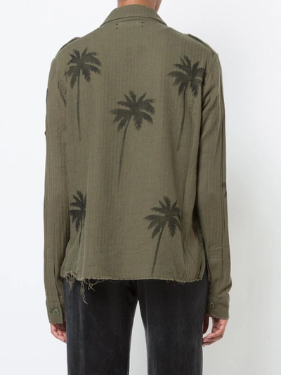 Shop Amiri Palm Tree Print Shirt
