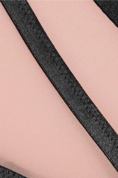 Shop Agent Provocateur Joan Microfiber Suspender Belt