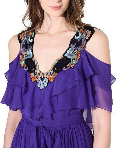 Shop Alberta Ferretti Long Dress In Purple