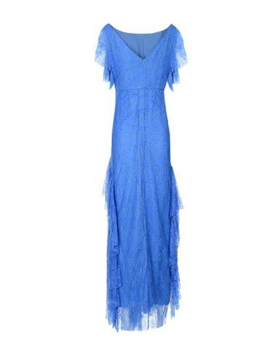 Shop Pinko Long Dress In Blue
