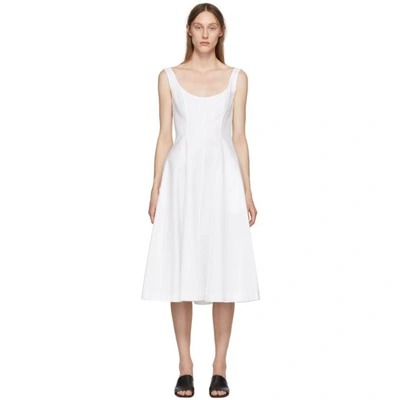 Shop Khaite White Cindy Dress