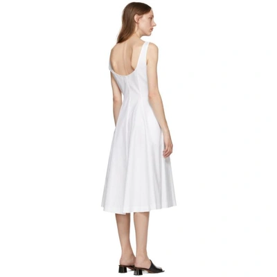 Shop Khaite White Cindy Dress