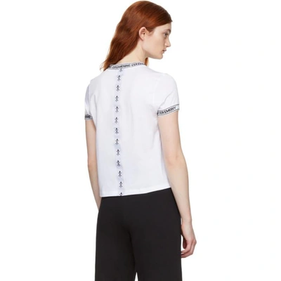 Shop Opening Ceremony White Banded Neck T-shirt In 1000 White