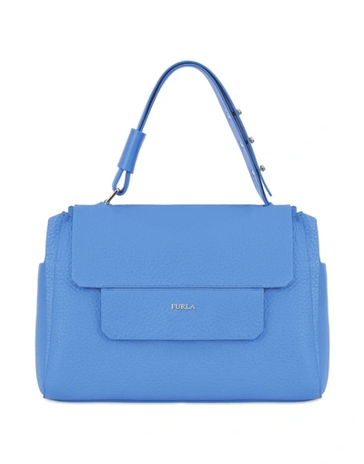 Shop Furla Handbags In Pastel Blue
