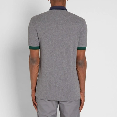 Shop Fred Perry Colour Block Polo In Grey