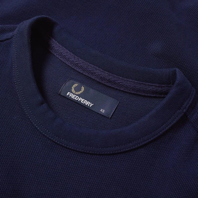 Shop Fred Perry Logo Sweat In Blue
