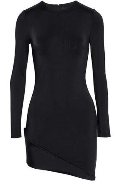 Cushnie Et Ochs Woman Asymmetric Crepe Mini Dress Black | ModeSens