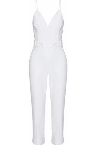 Shop Cushnie Et Ochs Woman Cotton-blend Cady Jumpsuit White