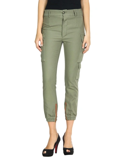 Shop Etienne Marcel Casual Pants In Military Green