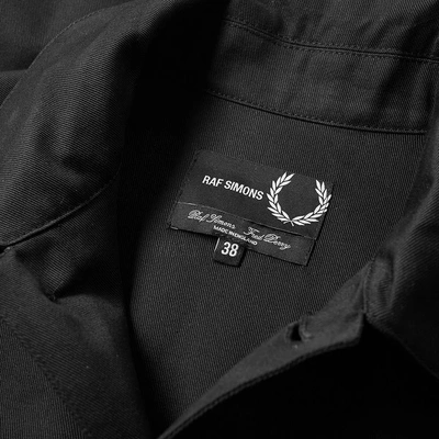 Shop Raf Simons Fred Perry X  Tape Detail Jacket In Black