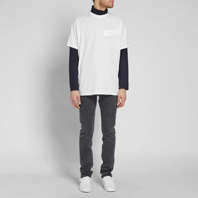 Shop Raf Simons Fred Perry X  Tape Detail Tee In White