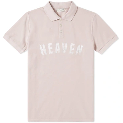 Shop Saint Laurent Heaven Polo In Pink