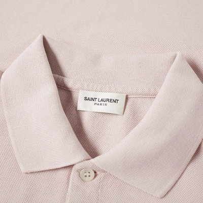 Shop Saint Laurent Heaven Polo In Pink