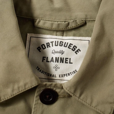 Shop Portuguese Flannel Labura Chore Jacket In Green
