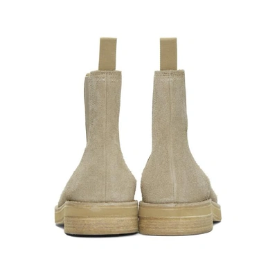YEEZY TAUPE CHELSEA BOOTS