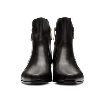 Shop Balmain Black Anthos Boots In 176 Black