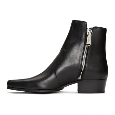 Shop Balmain Black Anthos Boots In 176 Black