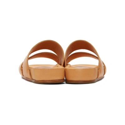 Shop Feit Tan Two-strap Sandals In Natural