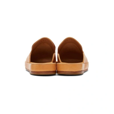 Shop Feit Tan Hand Sewn Slide Loafers In Natural