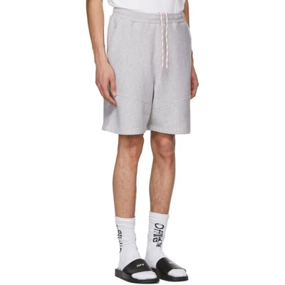 Shop Heron Preston Orange Logo Lounge Shorts