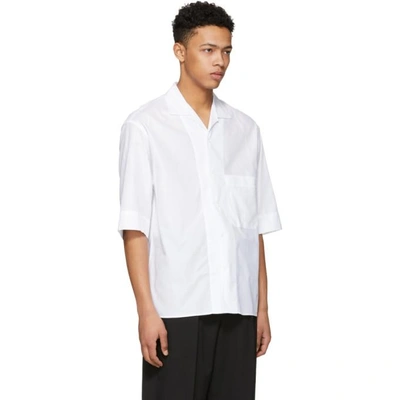 Shop Lemaire White Bowling Shirt