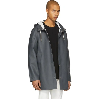 Shop Stutterheim Grey Stockholm Coat In 4002 Charco