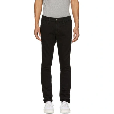 Shop Frame Black Lhomme Skinny Jeans In Noir